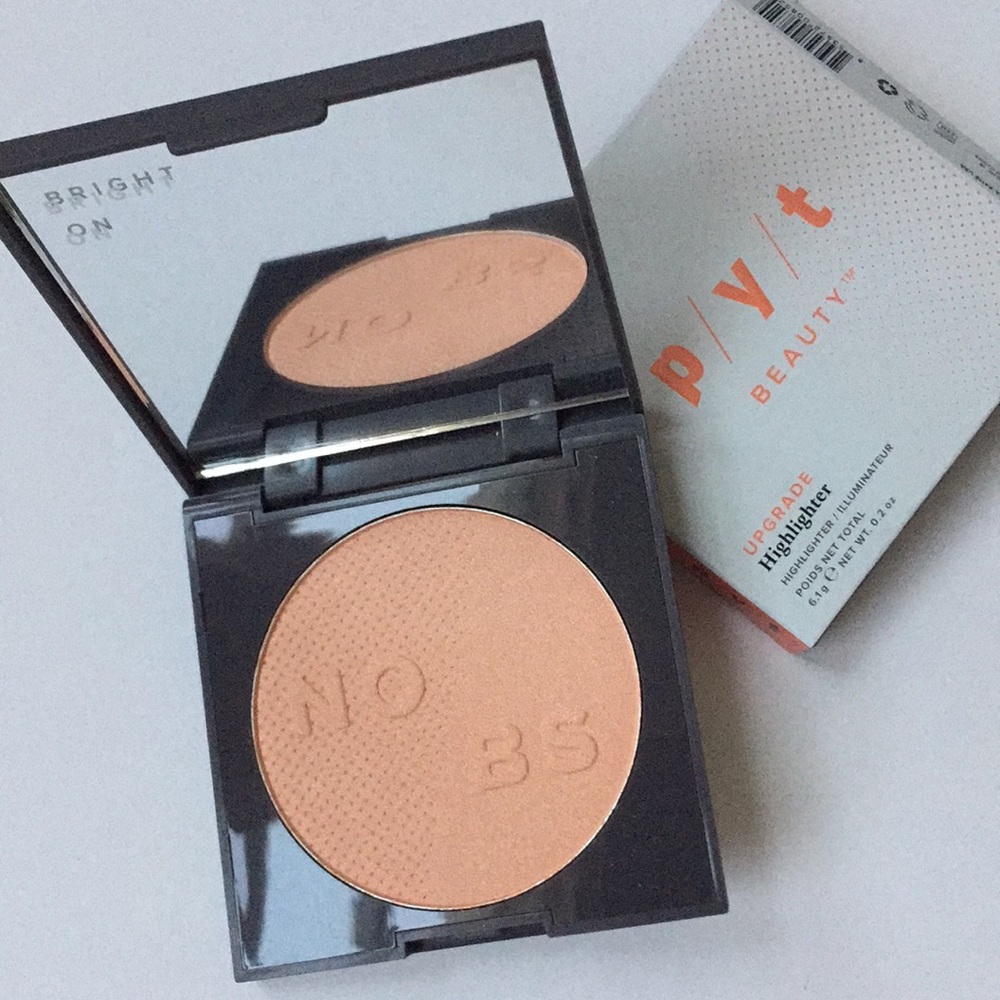 P/Y/T Beauty upgrade highlighter in front row